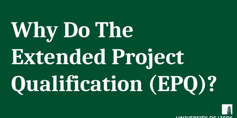 Why do the extended project qualification?
